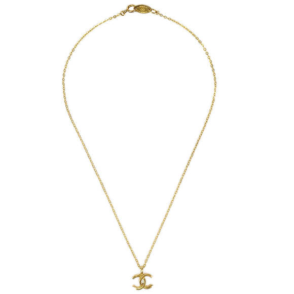 CHANEL Mini CC Gold Chain Pendant Necklace 1982/376 89725 - Picture 2 of 4